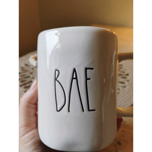 Rae Dunn Coffee Mug With The Word "BAE" Etched In. - Picture 1 of 4